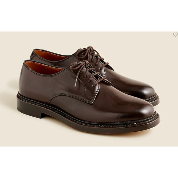 J Crew Ludlow derbys Men's Dress Shoe Leather Dark Brown $248 Size 10 [jb] - Picture 3 of 8